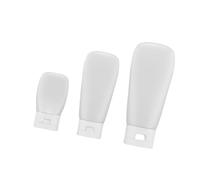 FONDOTIN 3Pcs Travel Makeup Bottles with Leakproof Flip Caps Portable PE Squeeze Containers for Cream Lotion Facial Cleanser Subpackaging Jars for Cosmetics