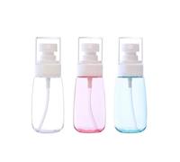 FONDOTIN 3pcs U-shape Sunscreen Spray Bottle Plastic Empty Spray Bottles Makeup and Skin Care Refillable