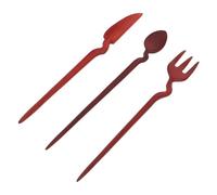 FONDOTIN 3pcs Vintage Hair Sticks with Cutlery Shape Design Retro Chinese Hairpins for Elegant Updos and Casual Hairstyles Playful and Creative Hair Chopsticks Accessories