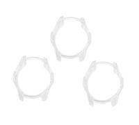 FONDOTIN 3pcs Watch Cover for Smart Watch Protective Metal Frame Cover Full-around Case Scratch Material