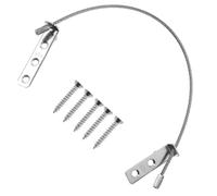 FONDOTIN 3pcs Window Lock Security Cable Locks Steel Wire for Safety Durable No Drill Installation Window Restrictors Suitable for Doors Protection