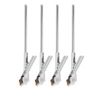 FONDOTIN 4 Pcs Iron Laboratory Flask Clamp Heat Resistant Test Tube Holder with Firm Grip and Stable Positioning for Chemistry Experiments Beaker Support and Lab Stand Use