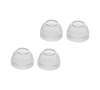 FONDOTIN 4 Pcs Transparent Cocktail Shaker Covers Splash Practical Press Juice Cup Lids for Kitchen Bar Milk Tea Shop Use