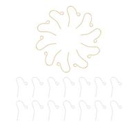 FONDOTIN 400Pcs DIY Earring Hooks Fish Hook Ear Wires for Jewelry Making Supplies with Stoppers, Gold Silver Mixed Metal, Suitable for Handmade Dangle Earrings Craft
