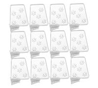 FONDOTIN 40Pcs Adjustable Refrigerator Divider Organizer Expandable Plastic Storage Boxes for Kitchen Pantry Cabinet Clear Flexible Separators for Home and Office Fridge Organization