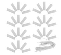 FONDOTIN 40pcs Aluminum Plant Labels with Pre-Cut Wire Reusable Metal Garden Tags for Vegetable, Herb and Flower Identification, 82x25mm Outdoor Plant Markers for Garden and Tree Use