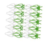 FONDOTIN 40pcs Bird Food Holder Clips for Parrot Cage Multifunctional Fruit Vegetable Skewers Material Easy-clean Feeding Accessories to Promote Fresh Diet and Foraging Enrichment