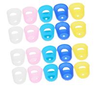 FONDOTIN 40pcs Cutting Finger Cover Silicone Finger Covers Convenient Fingertip Guards Fingertip Sleeves for Counting Money Protection at Work Home Use