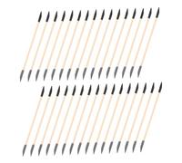 FONDOTIN 40PCS Dual-ended Nail Sanding Sticks Disposable Manicure Tools for Cuticle Care Fine Detailing Polishing Sticks for Smooth Nail Finish and Art Preparation