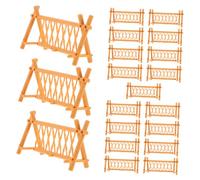 FONDOTIN 40pcs Fairy Garden Fence Toys Miniature Picket Fences Robust Plastic for Boys and Girls Playsets