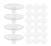 FONDOTIN 40pcs Hydroponic Floating Flower Arranger Transparent Plastic Floral Insert Holder for Compact Spaces Reusable Aquatic Plant Base for Desk Office Home Floral Arrangements