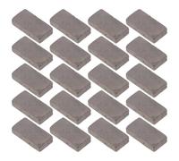 FONDOTIN 40pcs Mini Dollhouse Bricks DIY Small Fake Bricks for Turtle Tank Steps Terrarium Aquarium Landscape Decoration Kit Easy to Install Gray