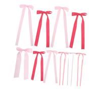 FONDOTIN 40PCS Pink Satin Ribbon Bow Wall Decor DIY Party Garland for Birthday Wedding Christmas Tree Bridal Shower Vibrant Repositionable Bow Decorations