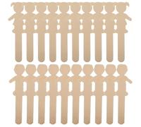 FONDOTIN 40pcs Unfinished Blank Wood People Cutouts Boy Girl Shape Tags Slices for Crafting School Art Projects Smooth Solid Wood Figures for DIY Painting and Party Decorations