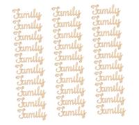 FONDOTIN 40PCS Unfinished Wooden Hanging Word Signs Natural Wooden Alphabet Pendant Craft Decorations for DIY Home Wall Hanging Set