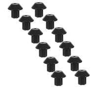 FONDOTIN 48pcs Rubber Feet Stove Grate Feet Replacement Pad Grille Stainless Cooker Burner Leg Black