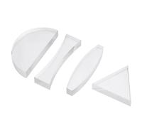 FONDOTIN 4pcs Acrylic Optical Lenses Convex Concave Physics Teaching Equipment for Science Education and Light Experimentation