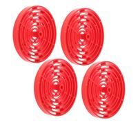 FONDOTIN 4pcs Aquarium Fish Tank Divider Trays with Noise Reduction Rings Plastic Grid Filters Bottom Isolation Boards for Vibration Control and Optimized Water Flow in Aquariums