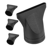 FONDOTIN 4pcs Black Hair Dryer Nozzle Attachments Narrow Concentrator Blow Dryer Replacement Parts Universal Fit 4-4.8cm Outer Diameter for Salon Styling and Home Use