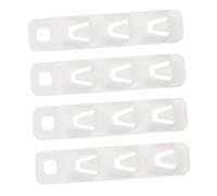 FONDOTIN 4Pcs Clothes Hanger Connector Hooks Abs Plastic Space Saving Closet Parts Lightweight Organiser for Wardrobe Clothes Storage