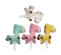 FONDOTIN 4pcs Earphone Jack Dust Plugs Mobile Plug Caps Phone Protector Covers Cute Animal Design for Laptop Tablet with Enhanced Device Longevity