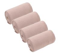 FONDOTIN 4pcs Elastic Cotton Roll Compression Wraps Stretched Knuckle Gauze Pads Gauze Tape for Sports Emergency Care