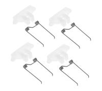 FONDOTIN 4pcs Electric Clipper Replacement Parts with High Wear Resistance Plastic Swing Head and Stainless Steel Spring for Salon Use and DIY Hair Cutting Machine Maintenance