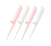 FONDOTIN 4pcs Folding Hair Parting Combs Set, Portable Tail Rat Tail Combs Fine Teeth for Travel and Braiding, Compact Pocket Hair Stylist Tools for Women