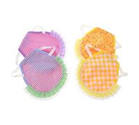 FONDOTIN 4pcs Hen Harness Chicken Saddle Vest Poultry Clothes Anti Pecking Saddle Protective Suit for Backyard and Farm Hens