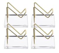 FONDOTIN 4pcs Large Crystal Ball Holder Base Mineral Geodes Sphere Display Stand for Gemstones Marbles Rock Collectibles Showcase