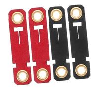 FONDOTIN 4pcs Live-clamped Bird Leg Ring Pet Bird Chains Velvet Bands Lightweight Adjustable Open Clip for Outdoor Training Cockatiel Parakeet