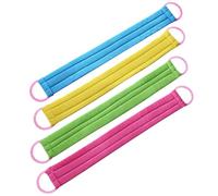 FONDOTIN 4PCS Long Back Scrubber Exfoliating Towel Body Massage Bathing Strips for Home Bathroom Strong Decontamination Gentle Dead Skin Removal Suitable for Arms Legs Chest Random Color