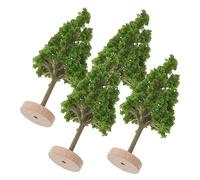 FONDOTIN 4pcs Miniature Road Trees for Landscape Diorama Fake Table Plant Model for Simulation Scene Decor Artificial Tree Model for Garden