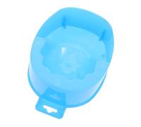 FONDOTIN 4pcs Nail Soaking Bowl Plastic Double Layer Manicure Bowls for Finger Soak Cuticle Softening Hand Care Nail Art Supplies for Home and Salon Use