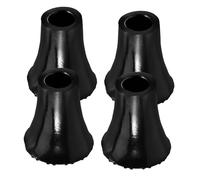 FONDOTIN 4Pcs Non Slip Cane Tips for Stability Durable Crutch Foot Pads Shock Absorbing Replacement Tips for Walking Sticks Trekking Poles Essential Walking Accessories