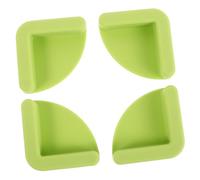 FONDOTIN 4pcs Non-Slip Silicone Mat Cutting Board Chopping Board Mats Silicone Pad Chopping Feet Rice Cooker Pad Light Green Silica Gel