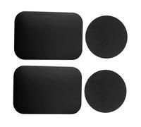 FONDOTIN 4pcs Phone Case Magnets with Adhesive Back Compatible Metal Plates for Magnetic Car Mounts and Mobile Holders Matte Black Stickers for Phone Models