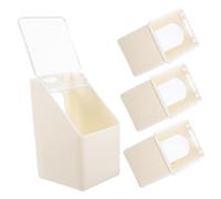 FONDOTIN 4pcs Pigeon Feeding Hanging Feed Dish Large Capacity Bird Feed Bin Cover for Clean Easy Feeding