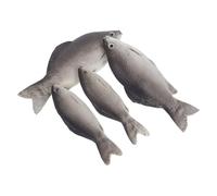FONDOTIN 4pcs Pu Artificial Fish Props Set - Realistic Fake Crucian Sea Fish Models for Food Photography, Kitchen Decoration, Party Prank, and Drama Scene Display