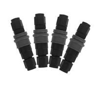 FONDOTIN 4pcs Quick Connect Pneumatic Push to Connect Fittings Lightweight Self Locking Couplers for Air Hose Tube Connection Efficient Assembly Tool