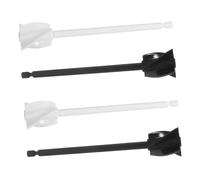 FONDOTIN 4pcs Reusable Spiral Mixing Paddle Set for Drill Resin Stirring Rods with Bubble-reducing Spiral Design Fit for Epoxy Paint Nail Glue and Resin Mixing