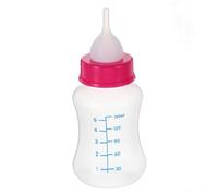 FONDOTIN 4pcs Silicone Pet Feeding Bottle with Replacement Cleaning Brushes Puppy Feeder for Easy Feeding Random Color Options
