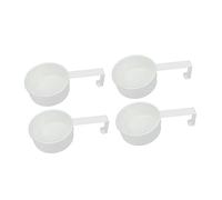 FONDOTIN 4Pcs Stainless Steel Measuring Spoons for Milk Powder Coffee Tea Baking Condiments Portable Lightweight Kitchen Scoops with Ergonomic Handle Easy to Clean and Store