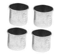 FONDOTIN 4Pcs Stainless Steel Medicine Measuring Cups Heatproof Multi-Function Dosing Pill Cups with Graduated Marks for Home Lab Hospital Use
