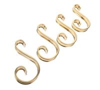 FONDOTIN 4pcs Stainless Steel S-Shape Gate Decorations with European Artistic Design Outdoor Fence and Balcony Railing Accessories Easy to Install Charm Replacements for Garden Ornaments