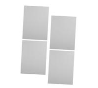 FONDOTIN 4pcs Sublimation Metal Photo Blanks Pearl Silver Aluminum Alloy Boards for DIY Printing Signs Posters Heat Transfer Craft Supplies