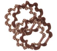 FONDOTIN 4pcs Twisted Boho Hair Ties Soft Elastic Hair Bands for Women High Elasticity Braided Ponytail Holders to Reduce Breakage and Create Ponytails Braids Buns