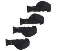 FONDOTIN 4pcs Walker Hand Grip Replacements Black Padded Handles for Diameter Rolling Walkers Cushioned Non-Slip Grips Compatible with Shopping Carts and Wheelchair Brake Accessories Easy