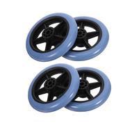 FONDOTIN 4pcs Walker Replacement Casters Front Wheels with Swivel Rotation for Wheelchairs and Rollators Wear Resistant Accessories Easy Installation