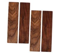 FONDOTIN 4PCS Walnut Hardwood Planks Thick Wood Lumber Blocks for DIY Woodworking Crafts Smooth Surface Fine Grain Unfinished Wood for Detailed Engraving and Projects